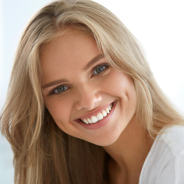 Home Whitening Smiling Young Woman